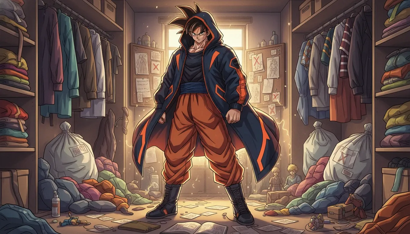 Dragon Ball Goku Streetwear Daydreams Where Casual Layers Ignite Avant Garde Saiyan Silhouettes