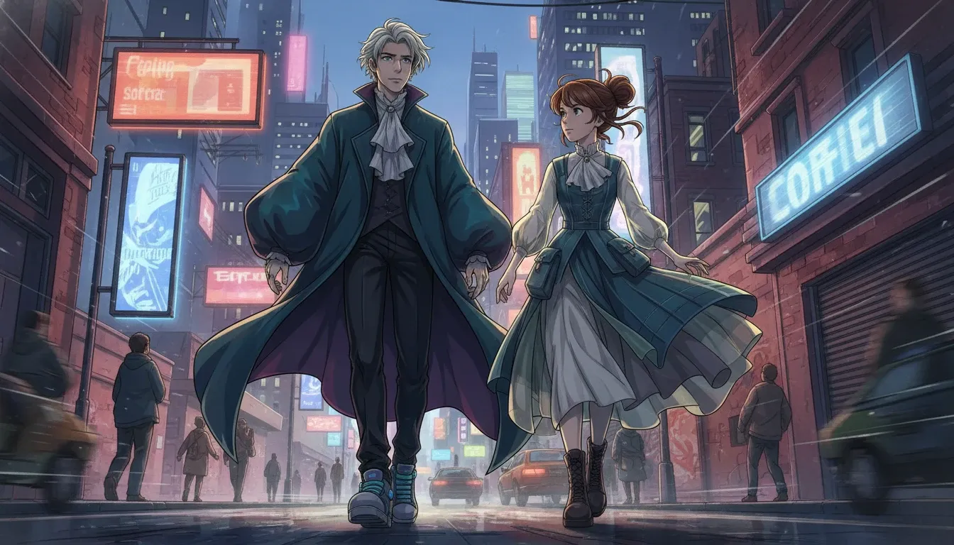 Замок Хаула: Ремикс уличной моды и авангардных силуэтов Хаула и Софи в движении