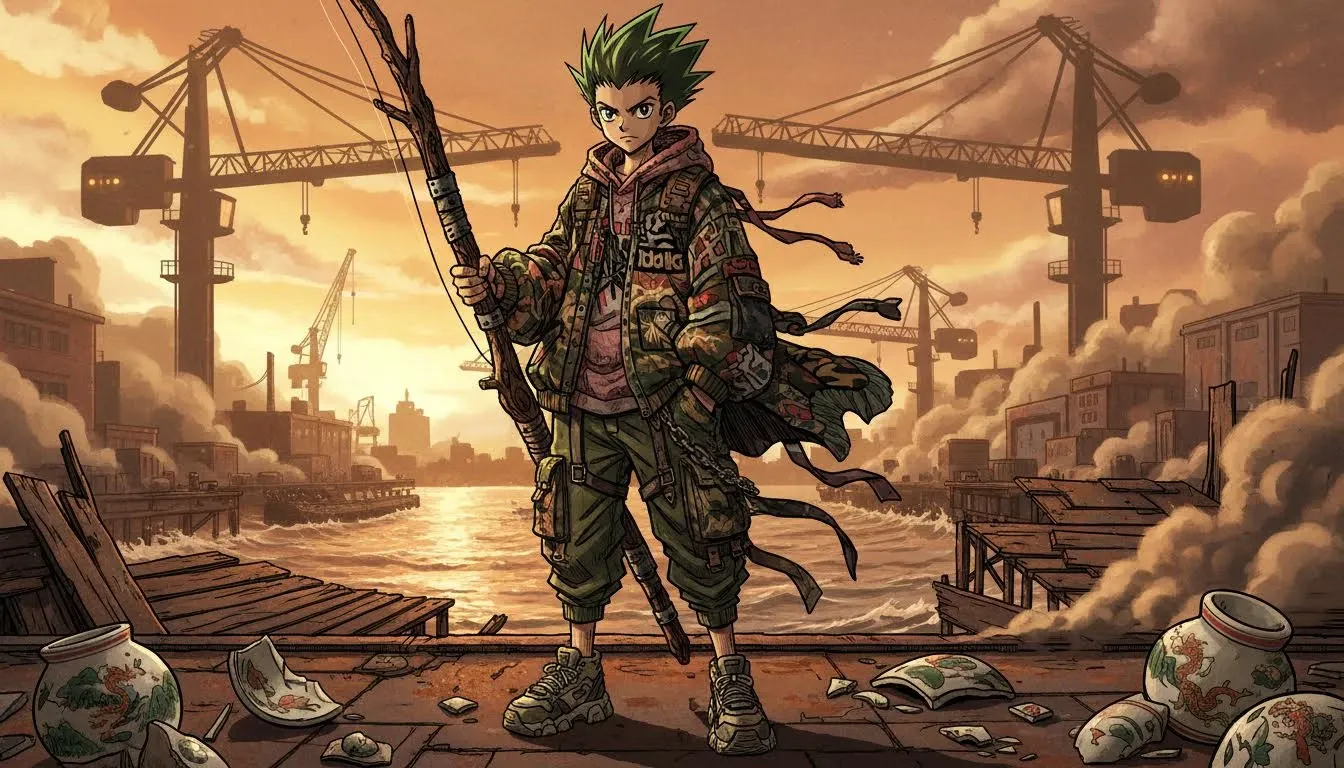 Hunter x Hunter: L'Odissea Streetwear di Gon Freecss - Dove i Look Casual Incontrano l'Energia Radicale della Passerella