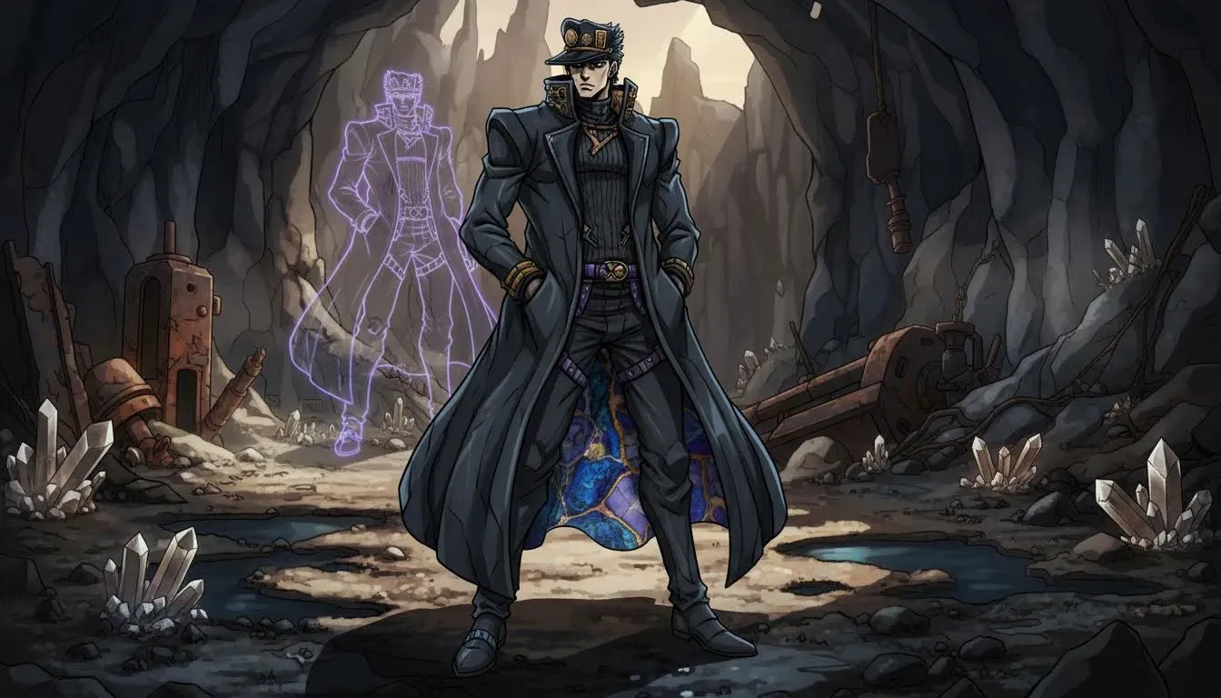 JoJos Bizarre Adventure Jotaro Kujo Streetwear Fusion With Avant Garde Runway Energy
