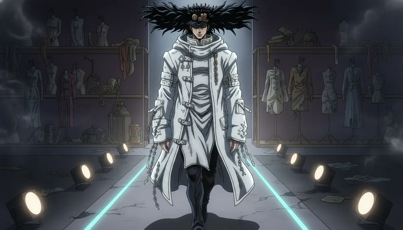 JoJos Bizarre Adventure Jotaro Kujo Turns Streetwear Chaos Into Avant Garde Runway Myth