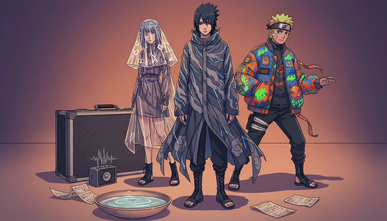 Naruto Characters Meet Avant Garde Streetwear Styling In Bold Unexpected Crossover Looks Today