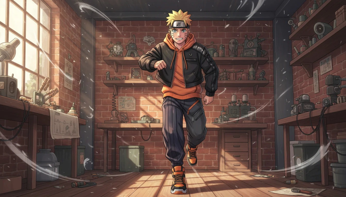 Naruto Uzumaki Meets Avant Garde Streetwear Styling With Bold Layering And Future Ready Vibes