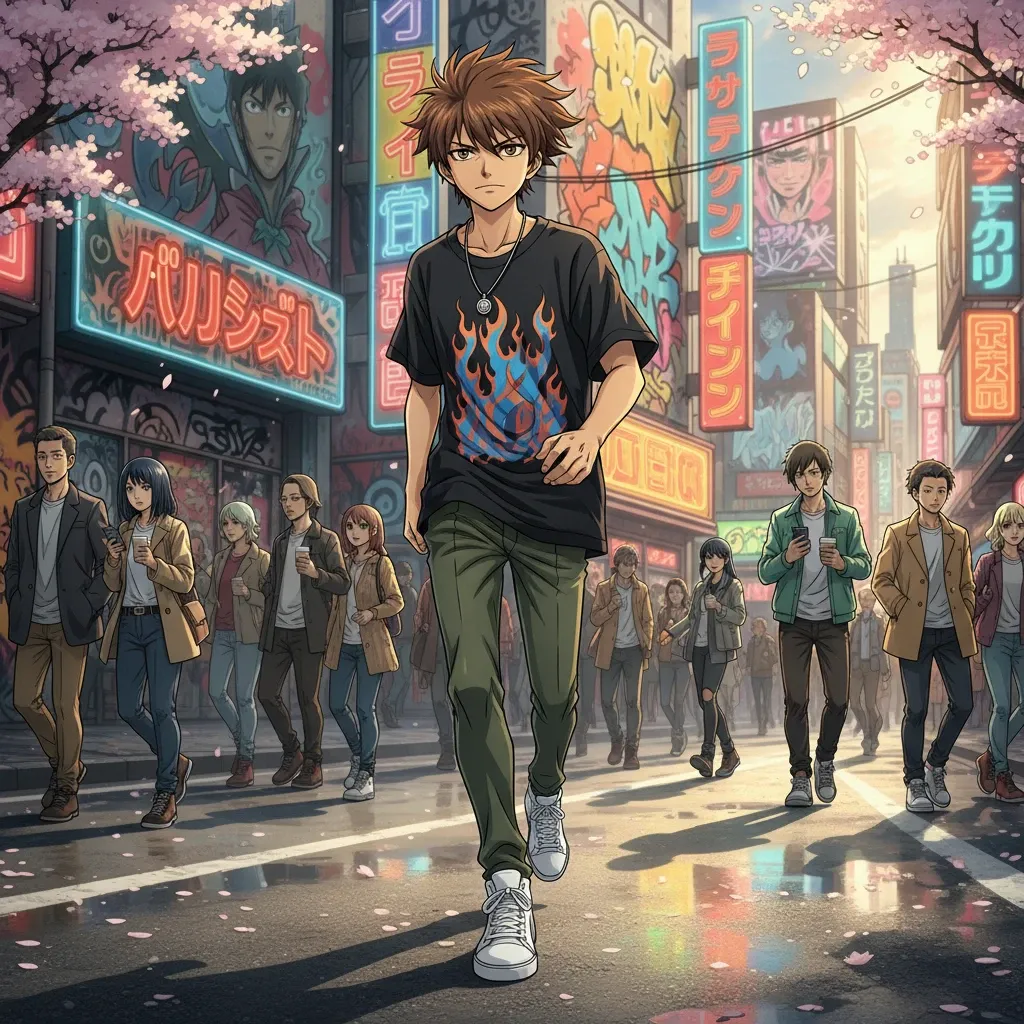 リボーンランウェイ：ツナの時代を超えたスタイルとストリートファッションの融合