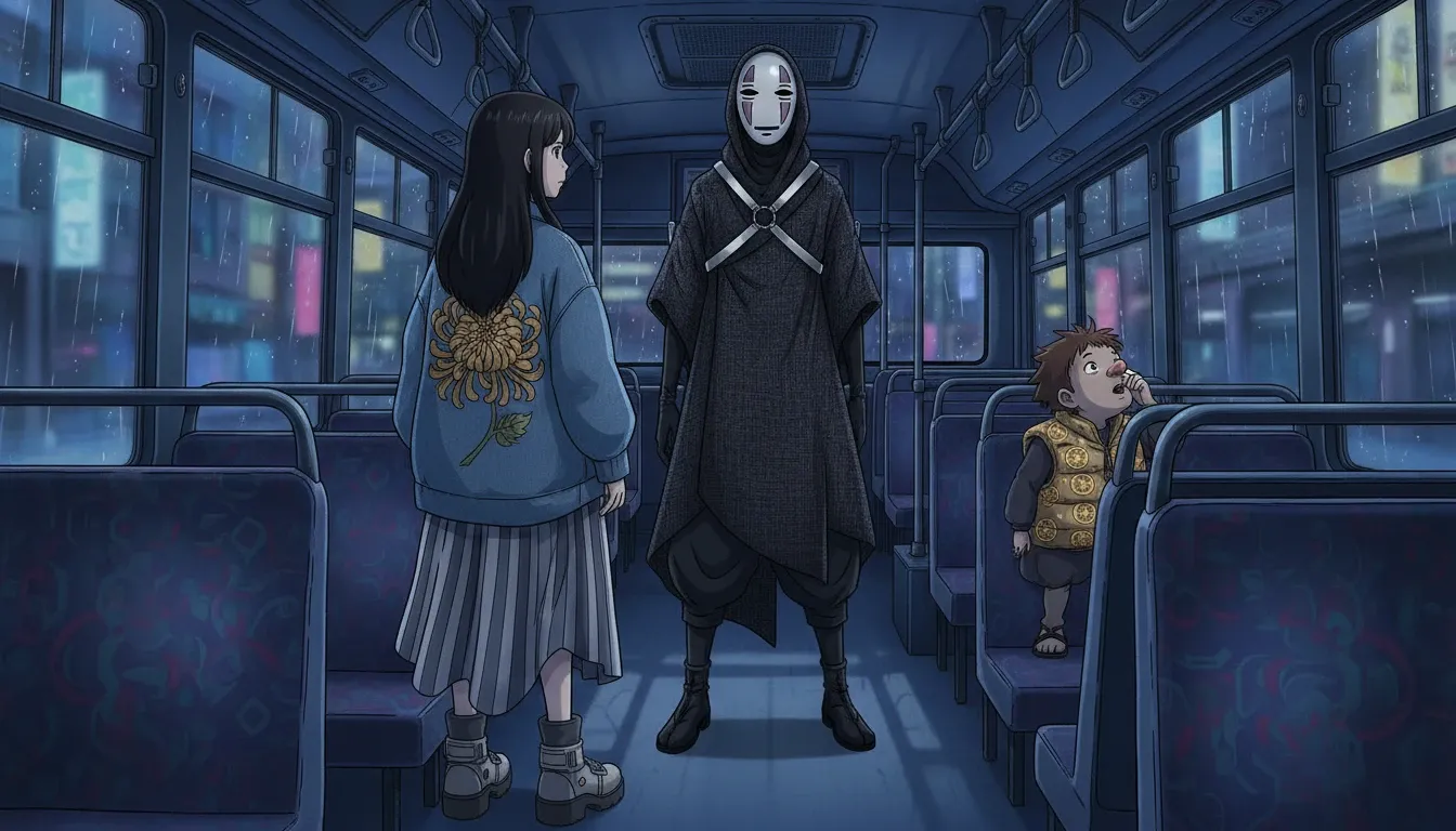 「千と千尋の神隠し」キャラクターがアバンギャルドなストリートウェアスタイリングと出会う大胆なファッション融合